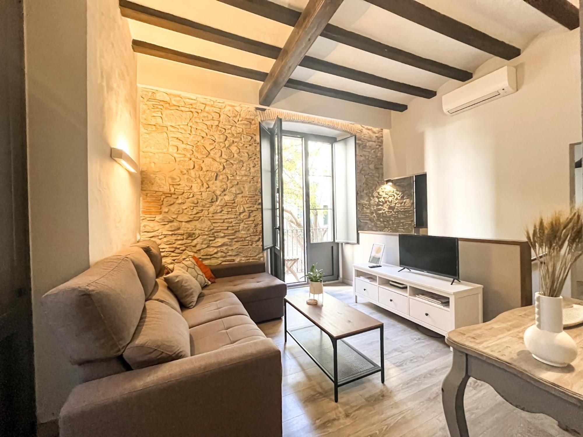 지로나 Old Town Duplex With Character 아파트 외부 사진